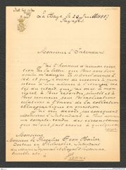 k.k. naturhistorisches Hofmuseum, Intendanzakten 1885-1896 (Hauer), Aktenzahl Z.302/1887, Seite 1